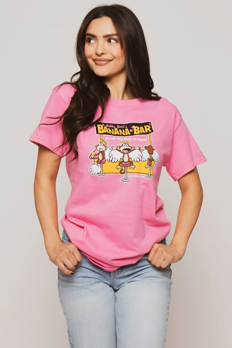 Banana Bar - Bobby Jack Unisex T-Shirt - Pink - Image 4