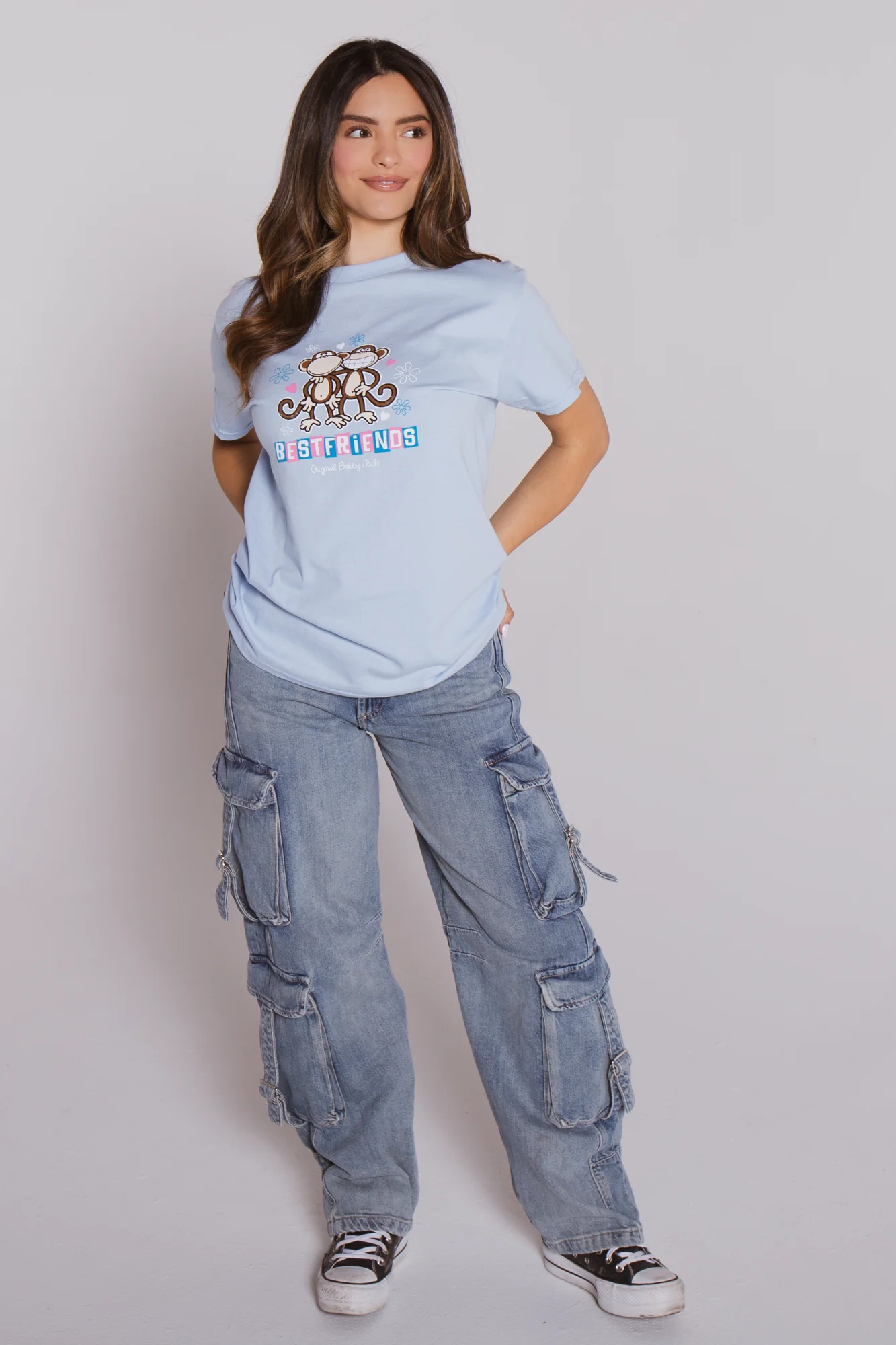 Best Friends - Bobby Jack Boyfriend T-Shirt -Blue