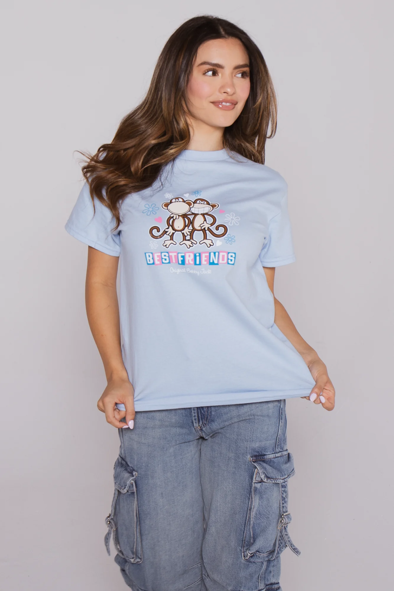 Best Friends - Bobby Jack Boyfriend T-Shirt -Blue - Image 3