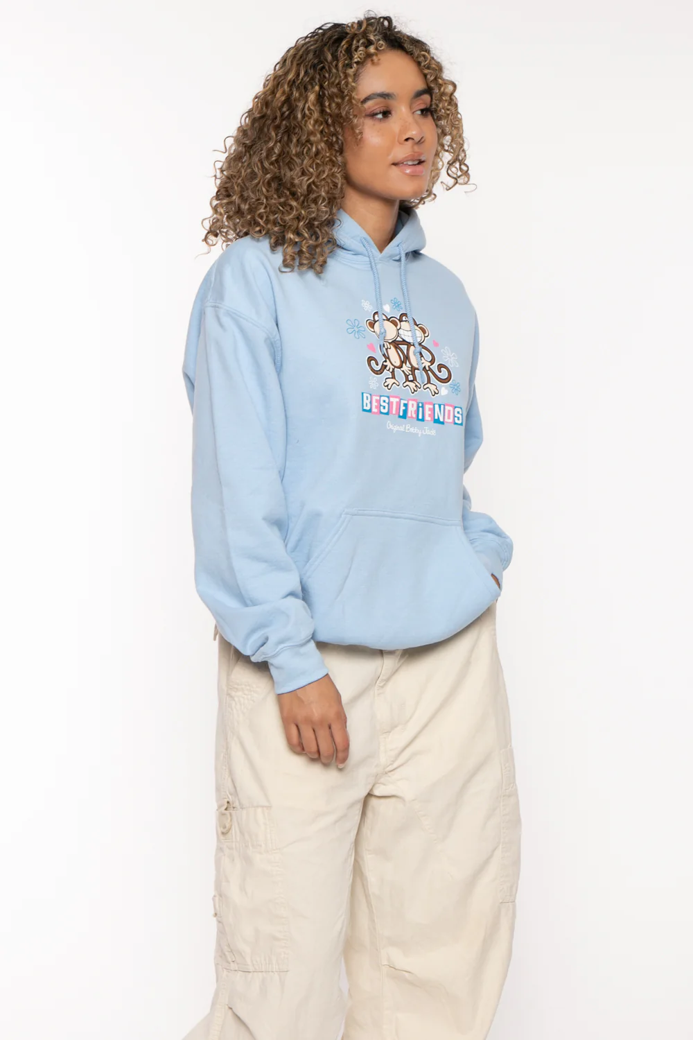 Best Friends - Bobby Jack Hoodie -Blue - Image 3