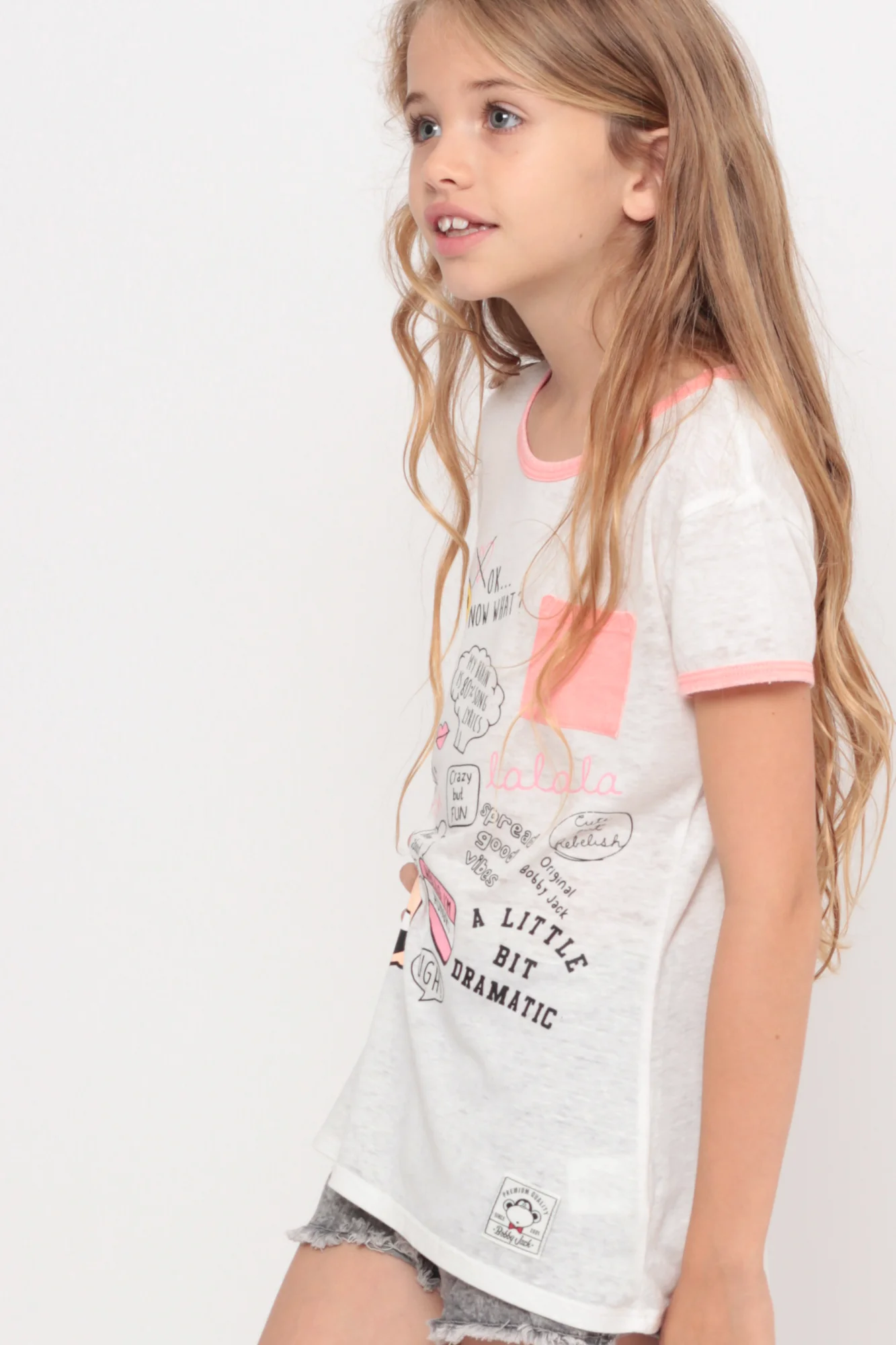 Crazy Words | Pocket Ringer Top - Ivory - Image 4
