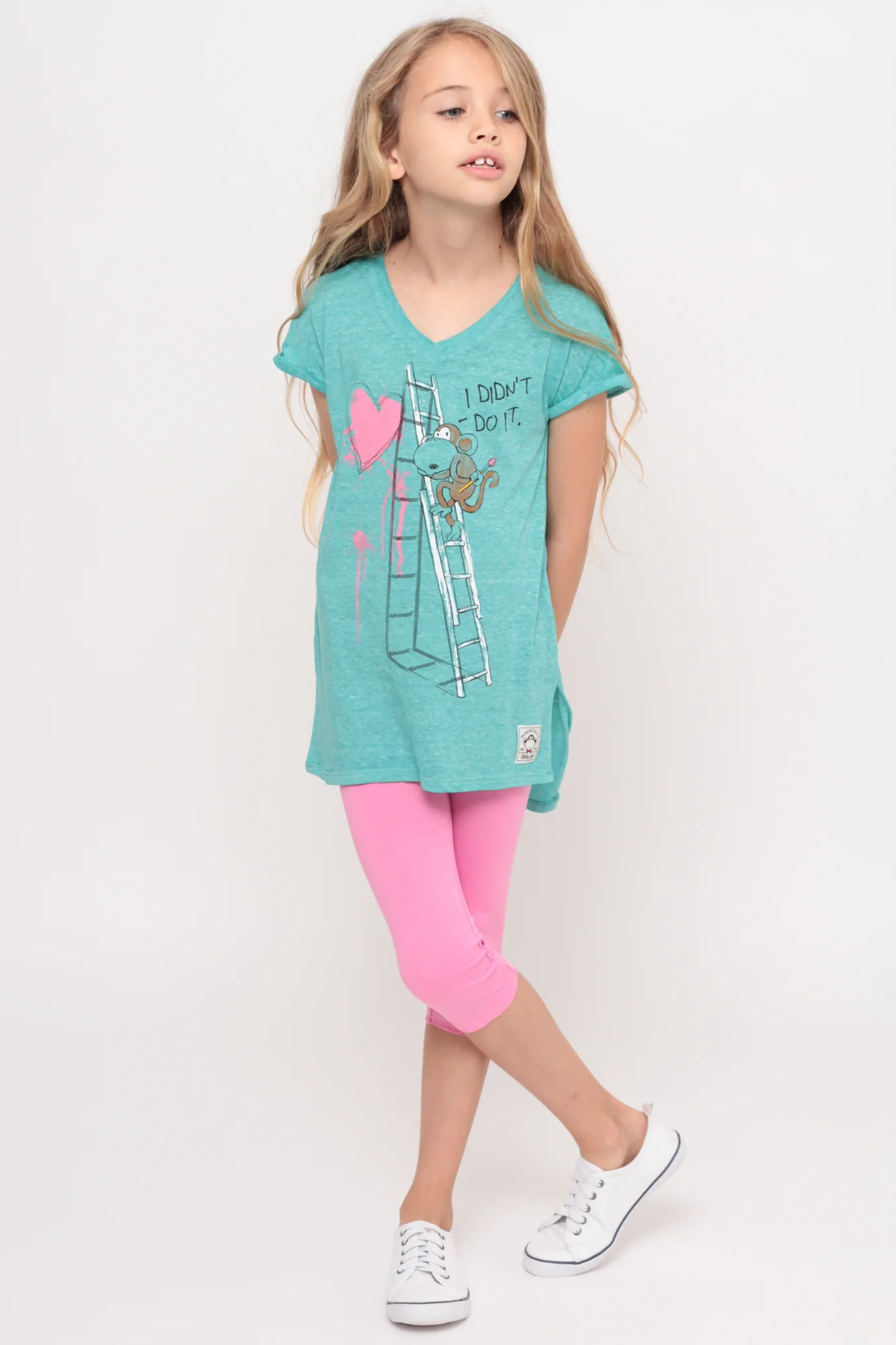 I Didn't Do It | Dolman Top -Aqua - Image 4
