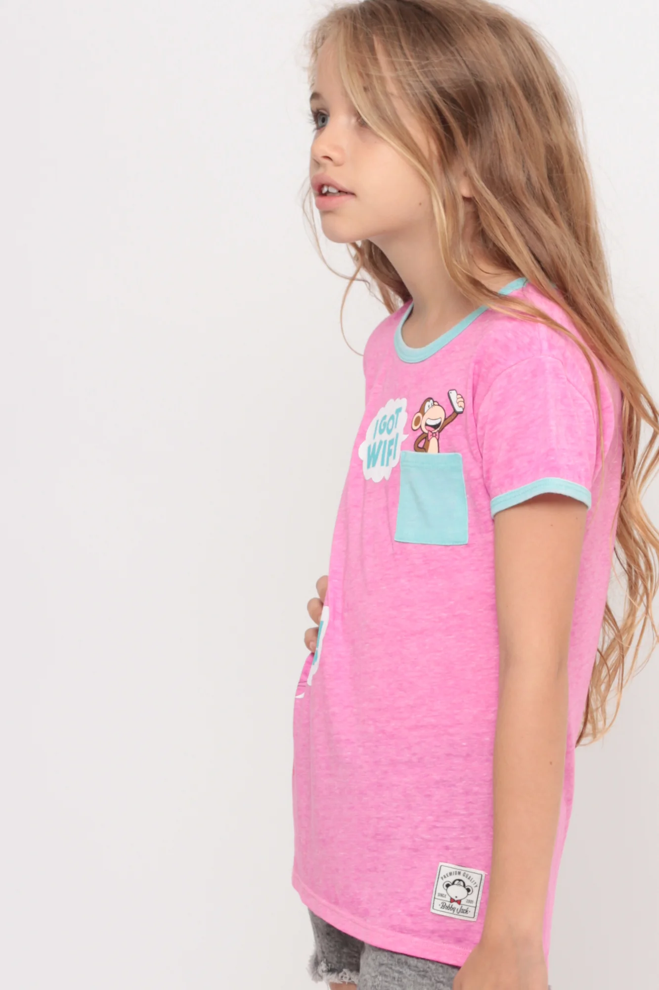 I Got Wifi | Pocket Ringer Top - Pink - Image 5