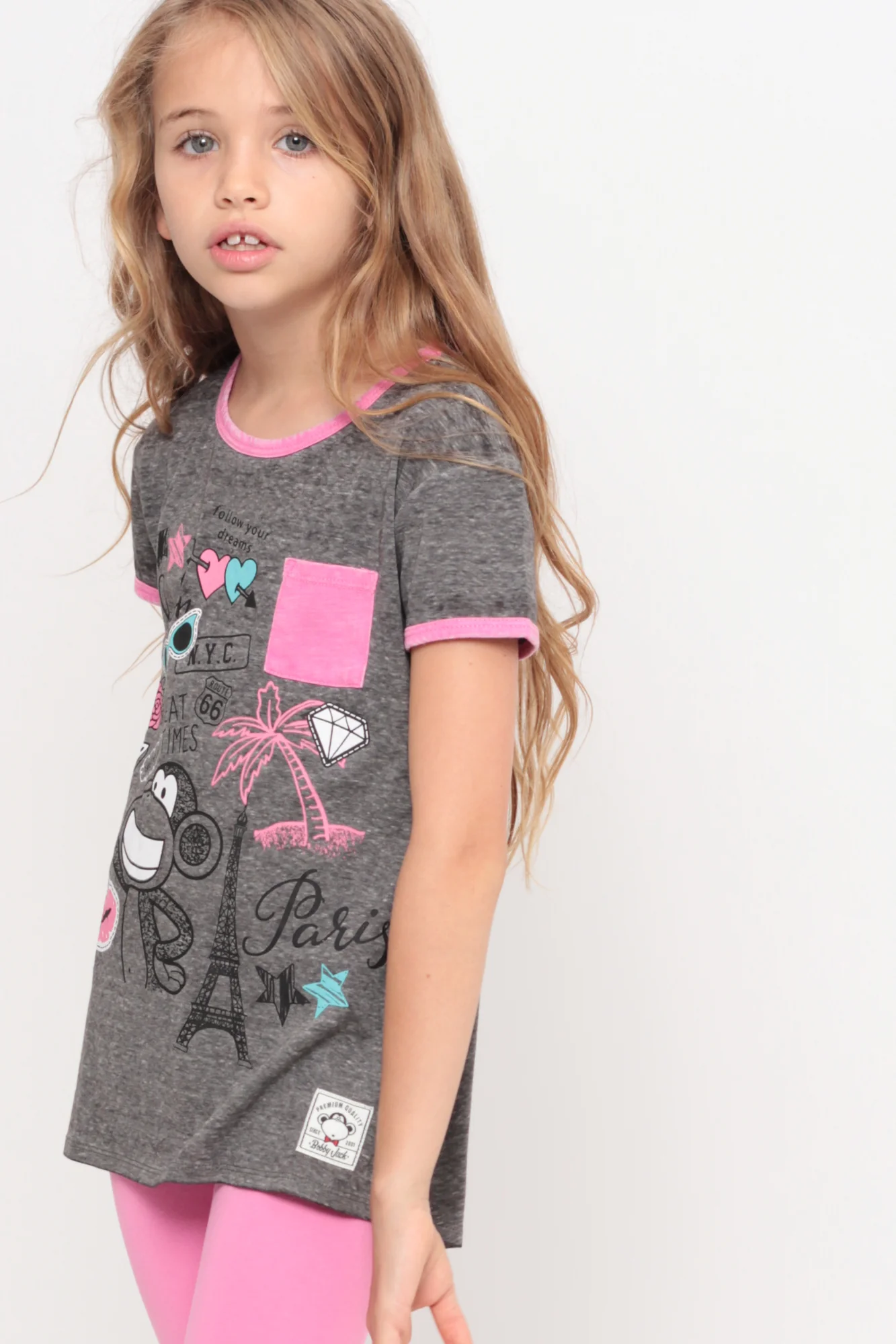 Jetsetter | Pocket Ringer Top - Charcoal - Image 5