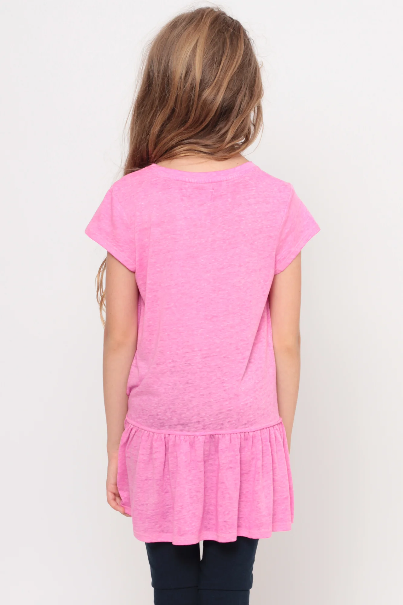 Bobby The Explorer | Ruffle Bottom Top - Pink - Image 5