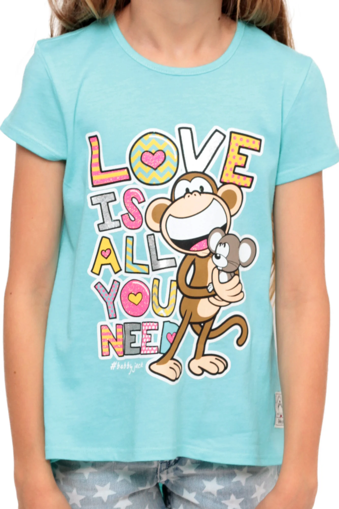 Love Is All You Need | Hi-Low Ruffle Back Top - Aqua - Image 2