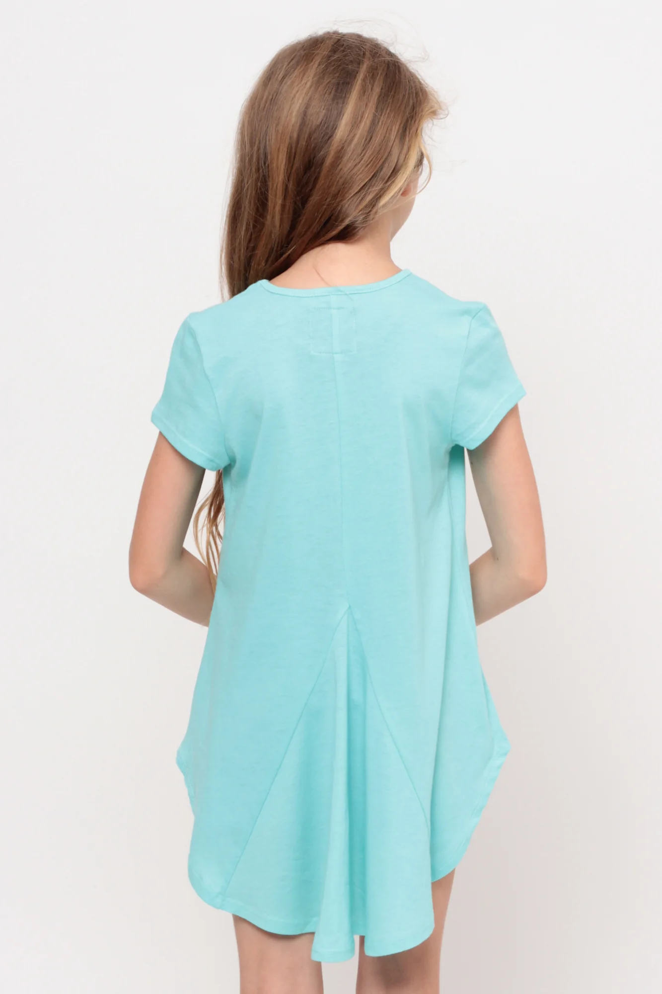 Love Is All You Need | Hi-Low Ruffle Back Top - Aqua - Image 5