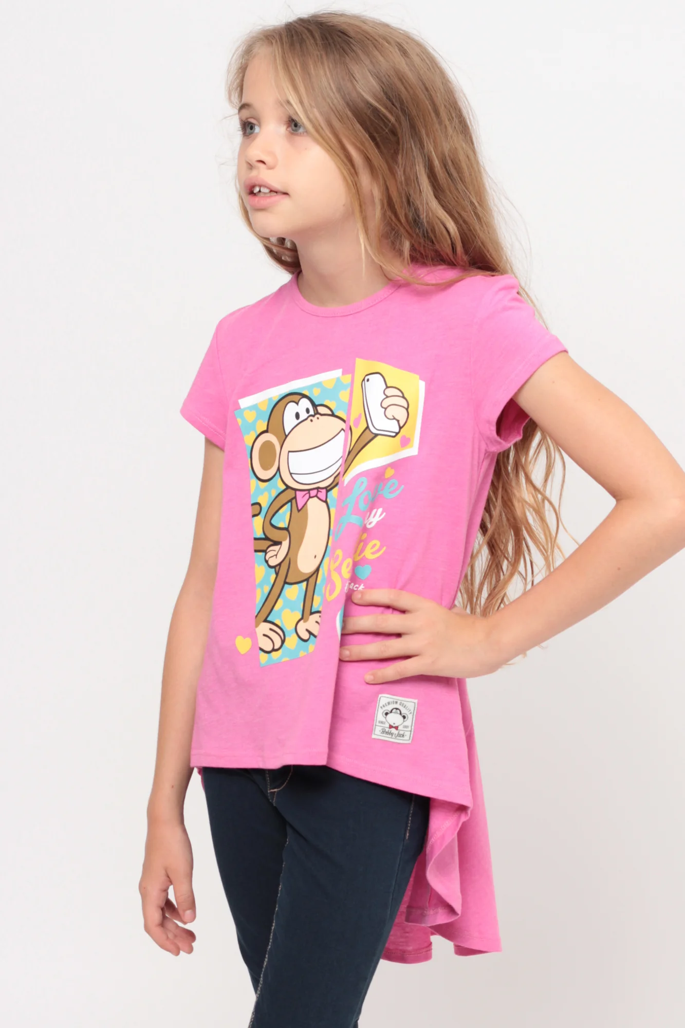 Love My Selfie | Hi-Low Ruffle Back Top - Pink - Image 5