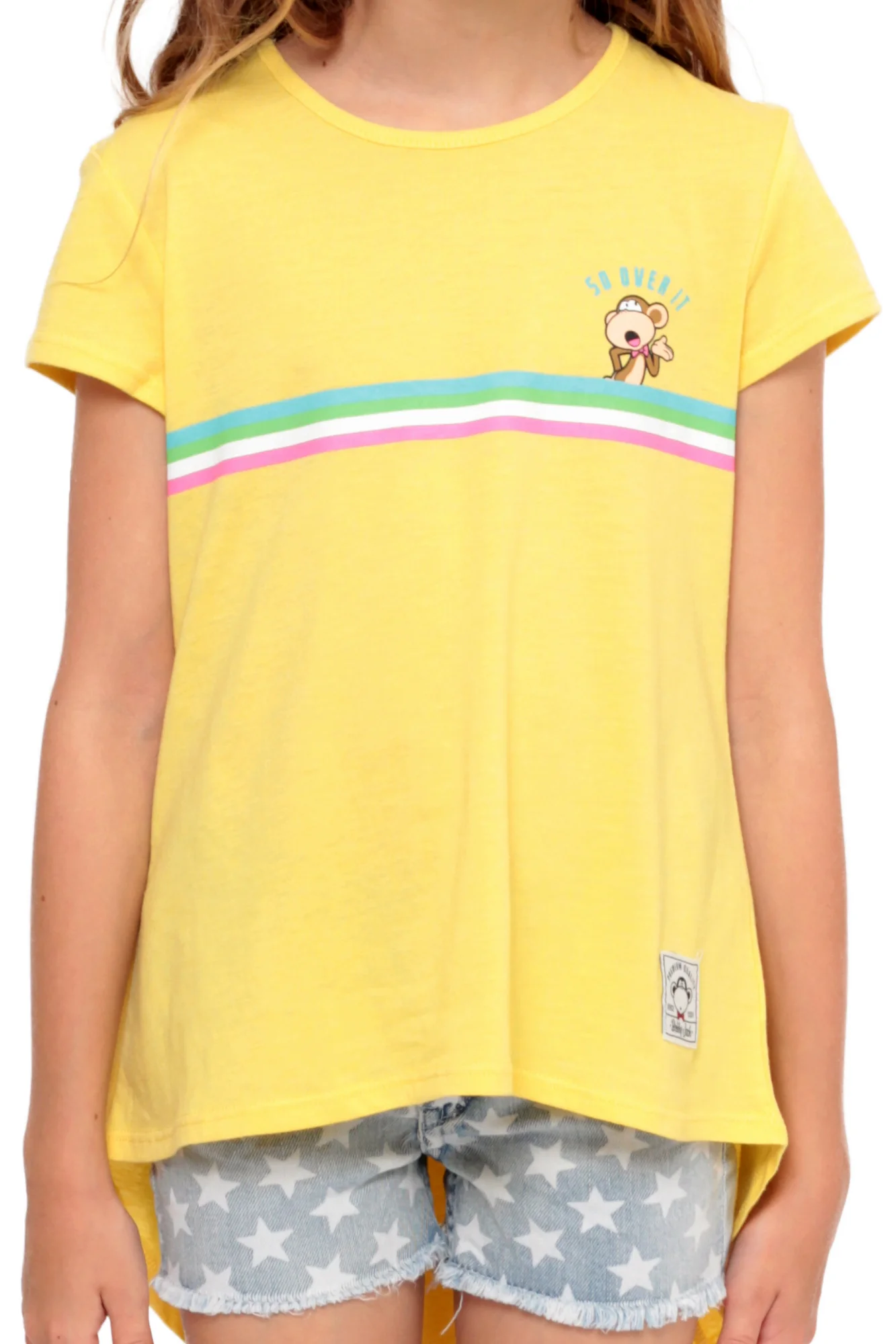 So Over It | Hi-Low Ruffle Back Top - Yellow - Image 2