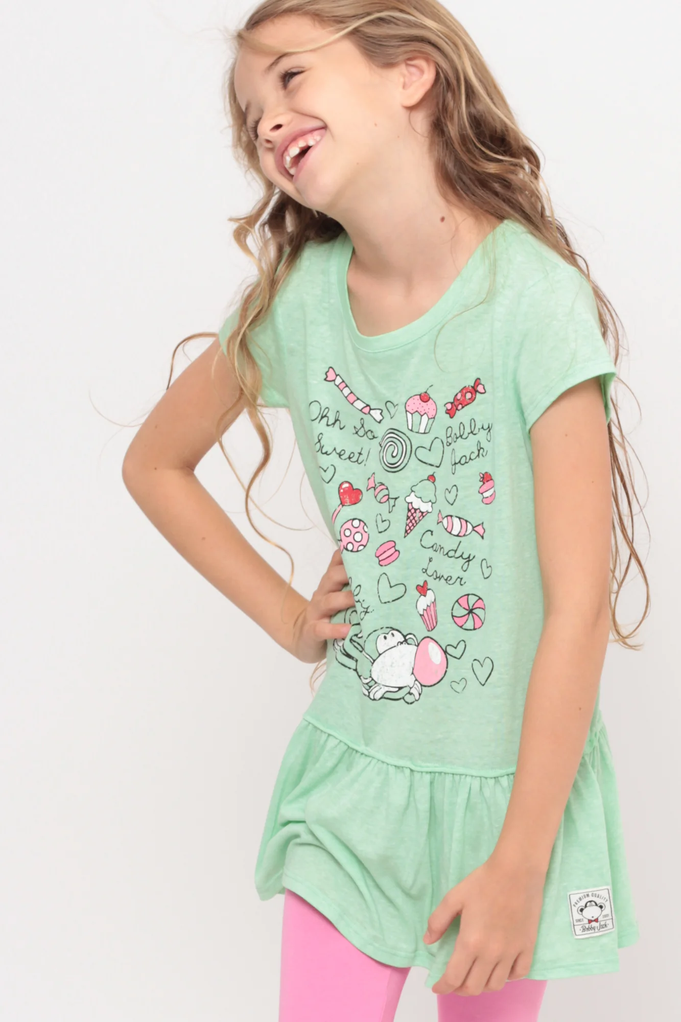 Sweet And Fun | Ruffle Bottom Top - Mint - Image 4