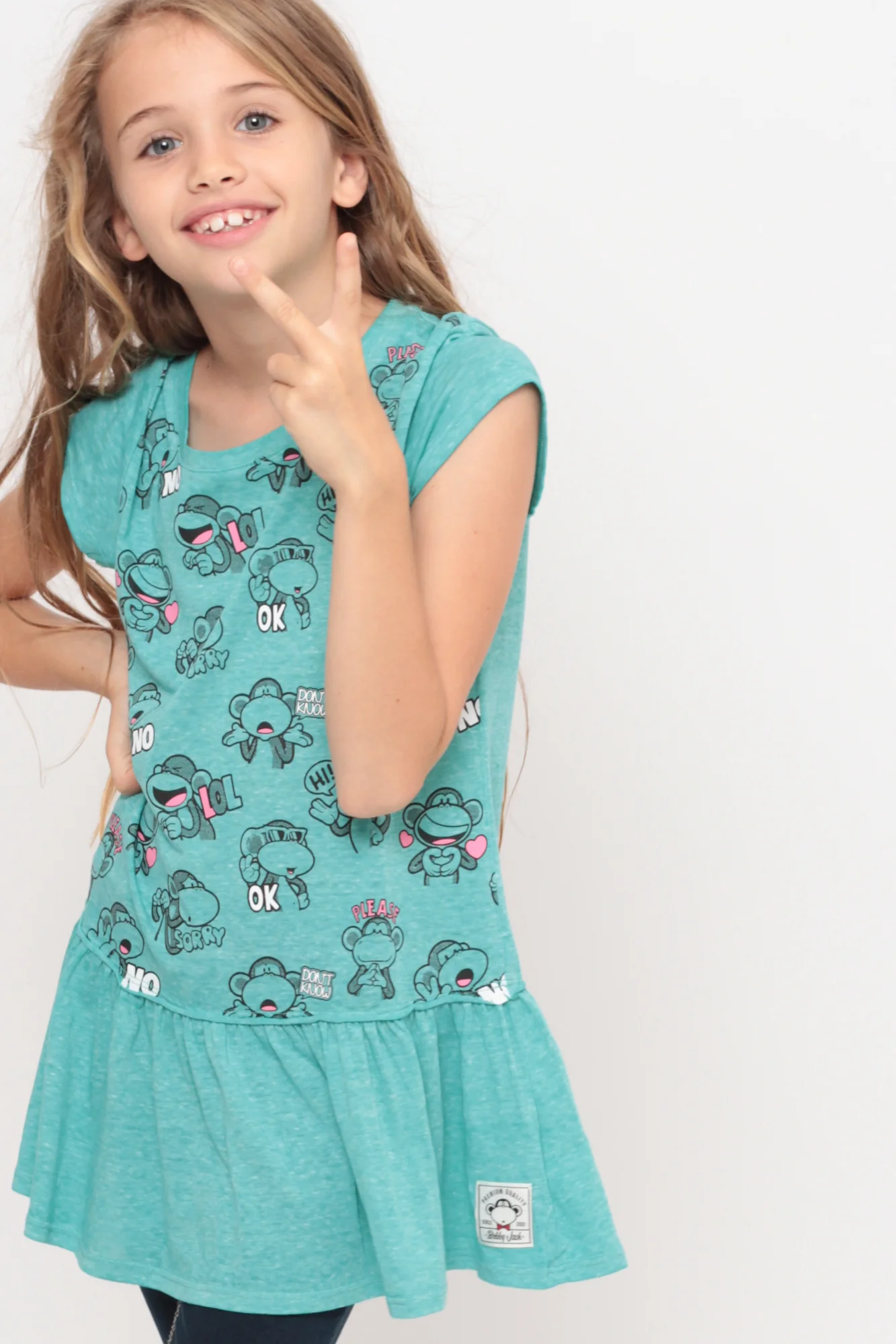 Total Attitude | Ruffle Bottom Top - Aqua - Image 5