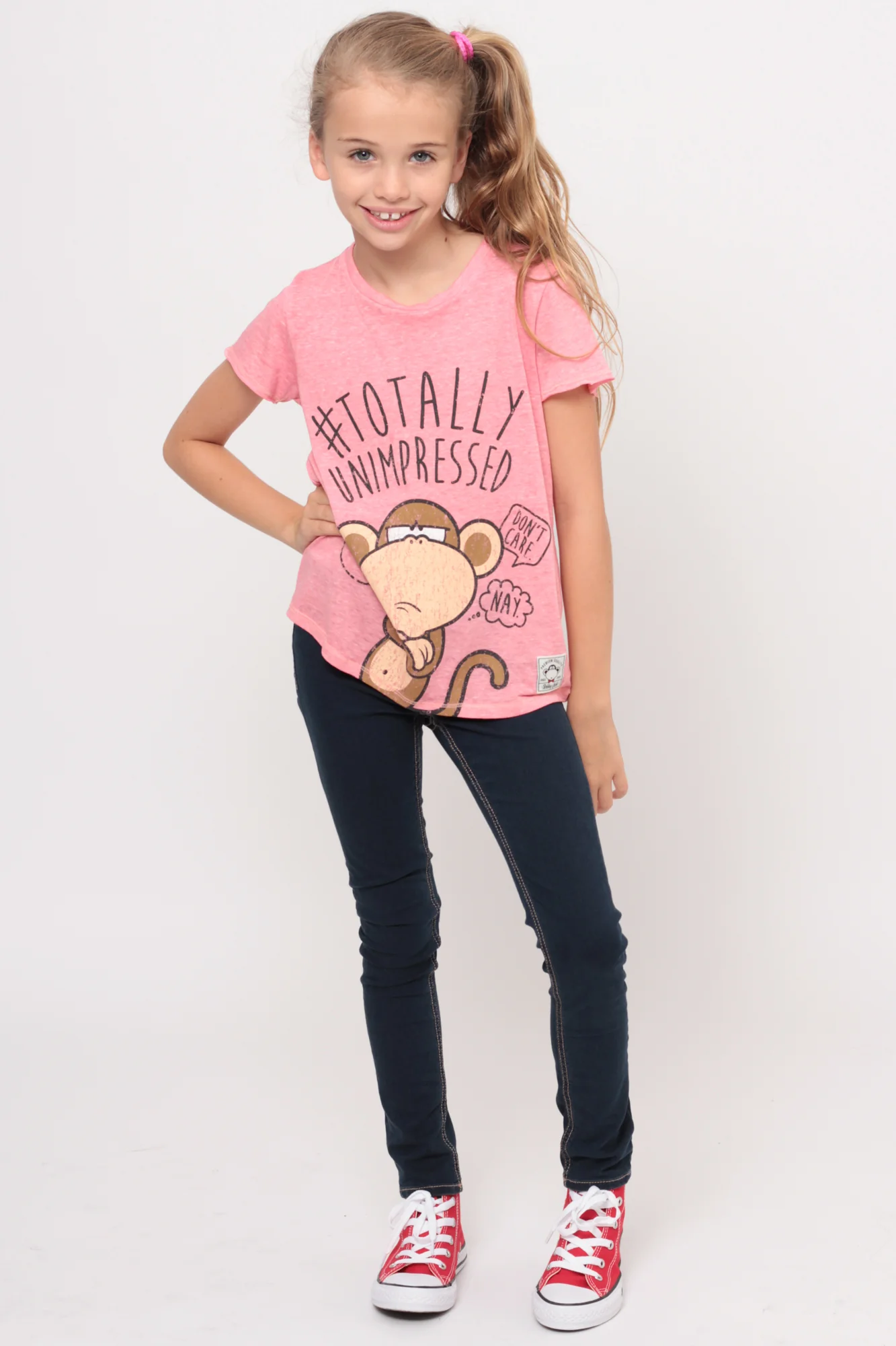 #Totally Unimpressed | Crop Top - Coral - Image 4