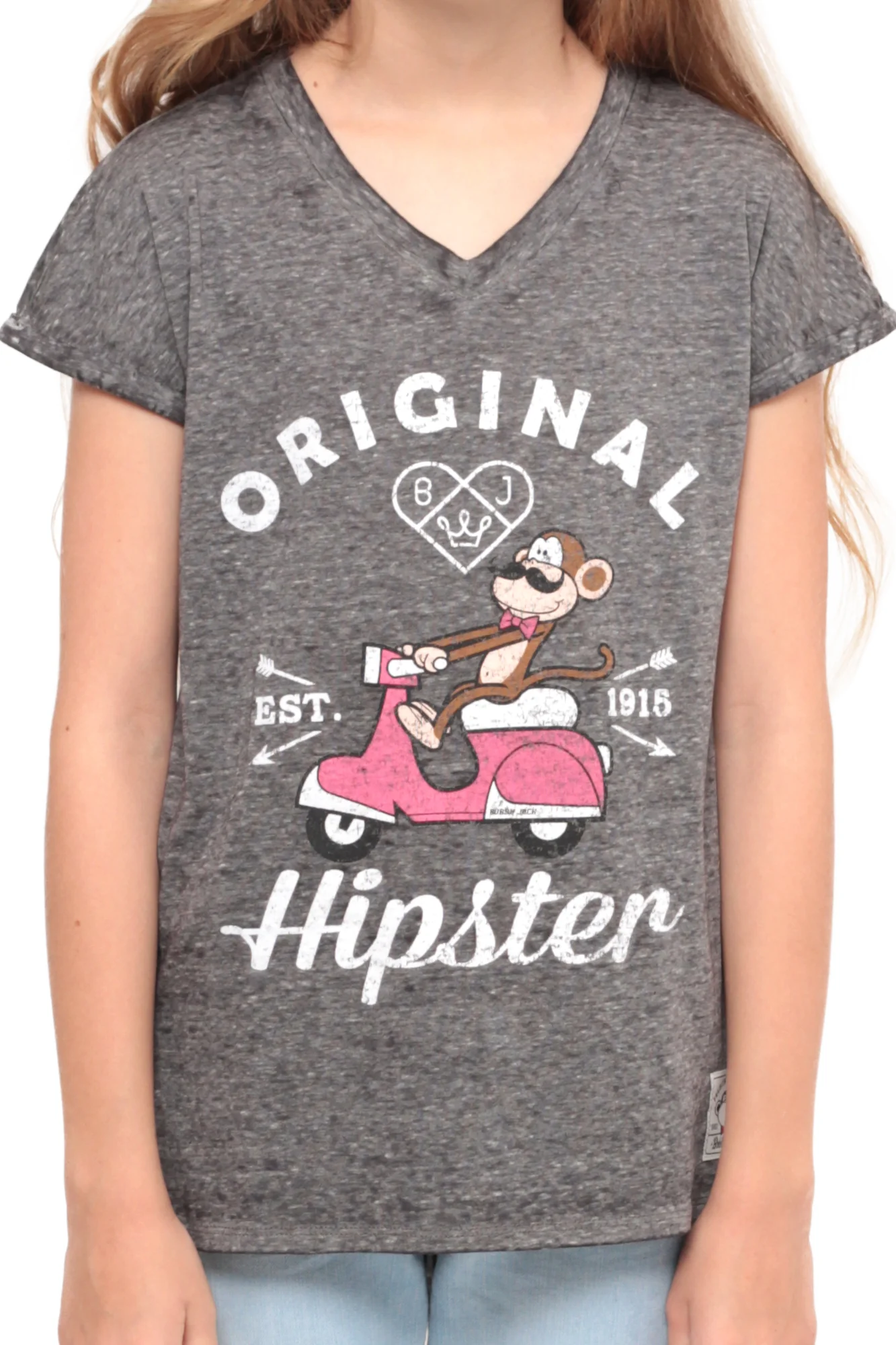 Original Hipster | Dolman Top - Charcoal - Image 2
