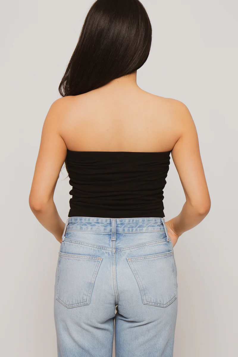 Bubble Head - Bobby Jack Rhinestone Tube Top - Black - Image 5