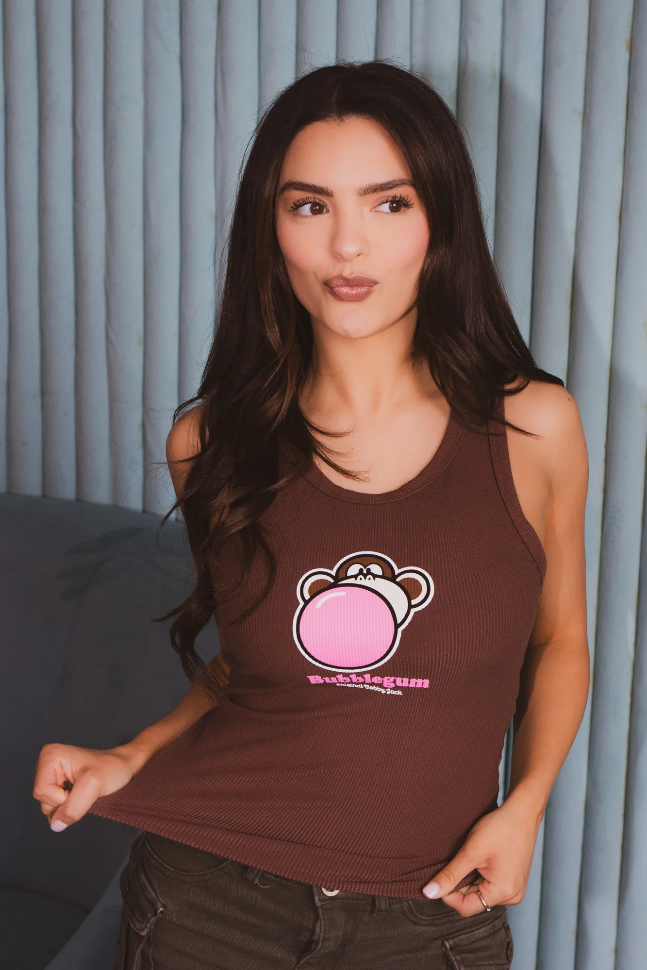 Bubblegum- Bobby Jack Tank Top - Brown