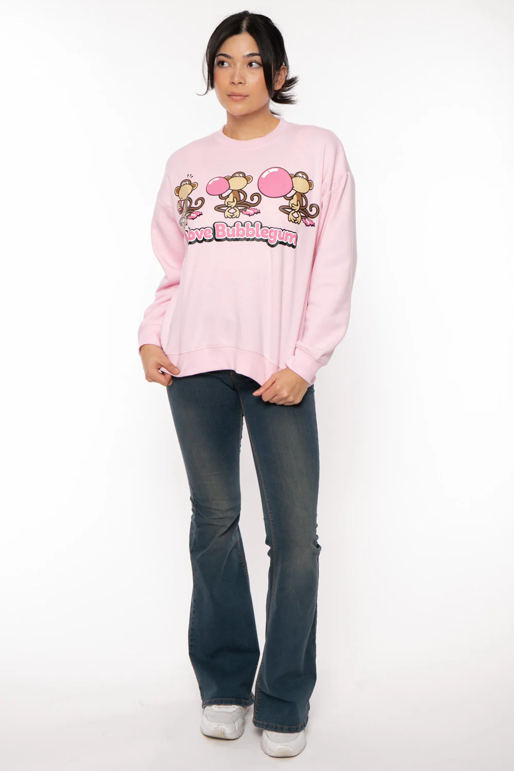 Bubblegum - Bobby Jack Oversized Premium Sweatshirt - Pink - Image 11