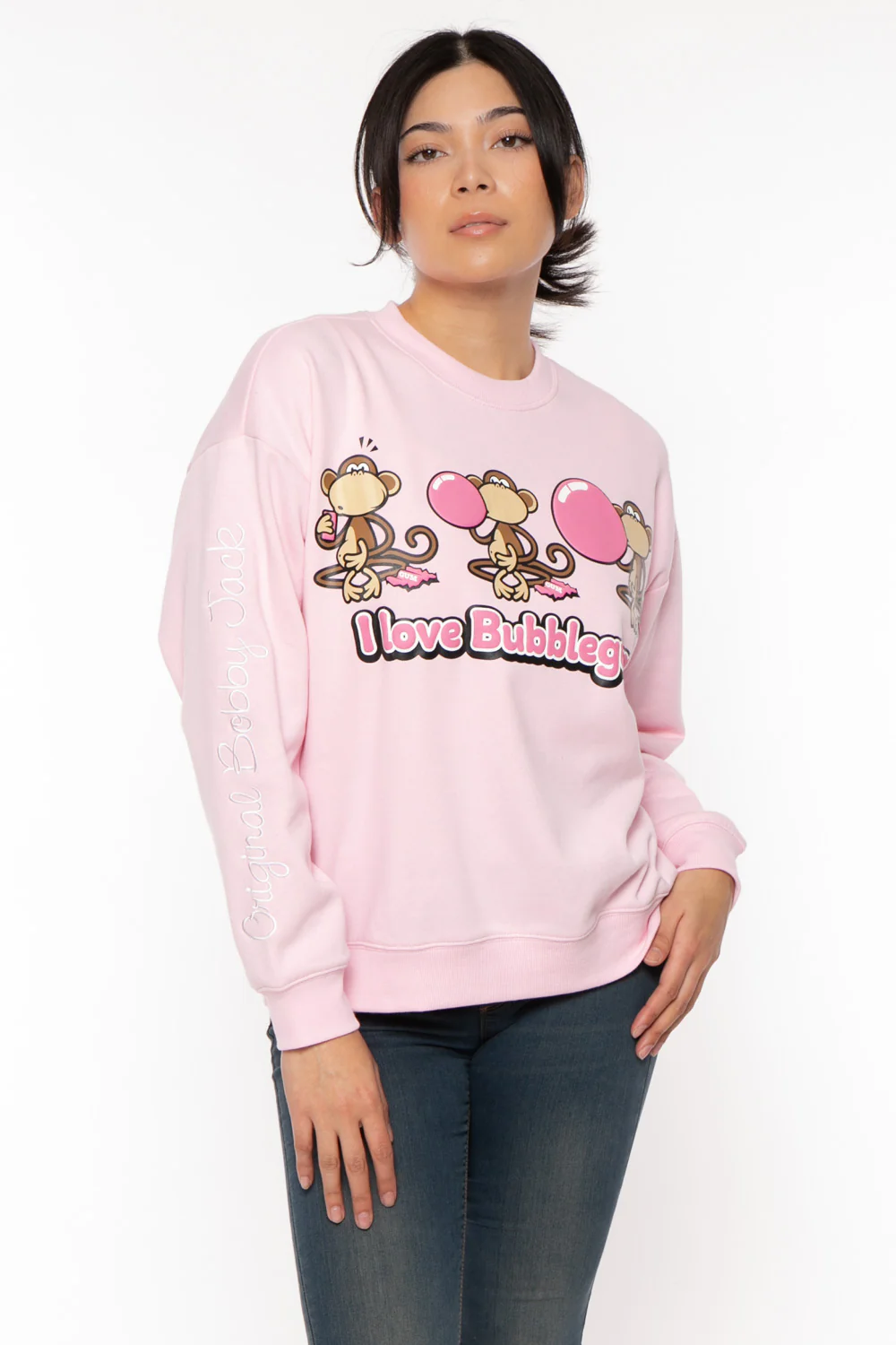 Bubblegum - Bobby Jack Oversized Premium Sweatshirt - Pink - Image 12