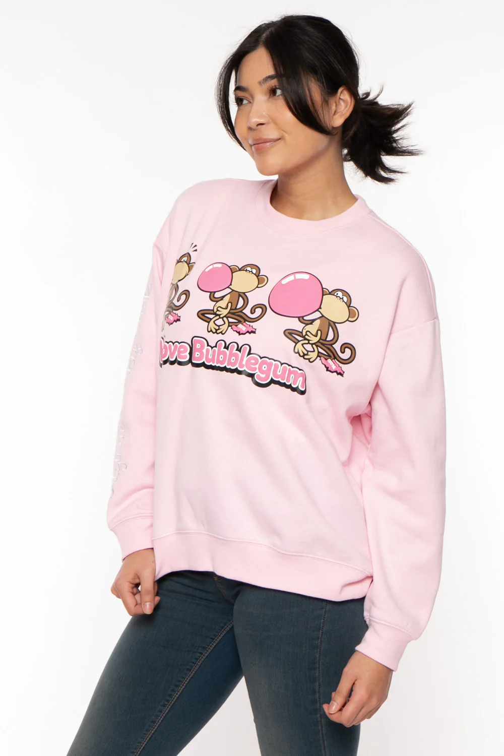 Bubblegum - Bobby Jack Oversized Premium Sweatshirt - Pink - Image 14