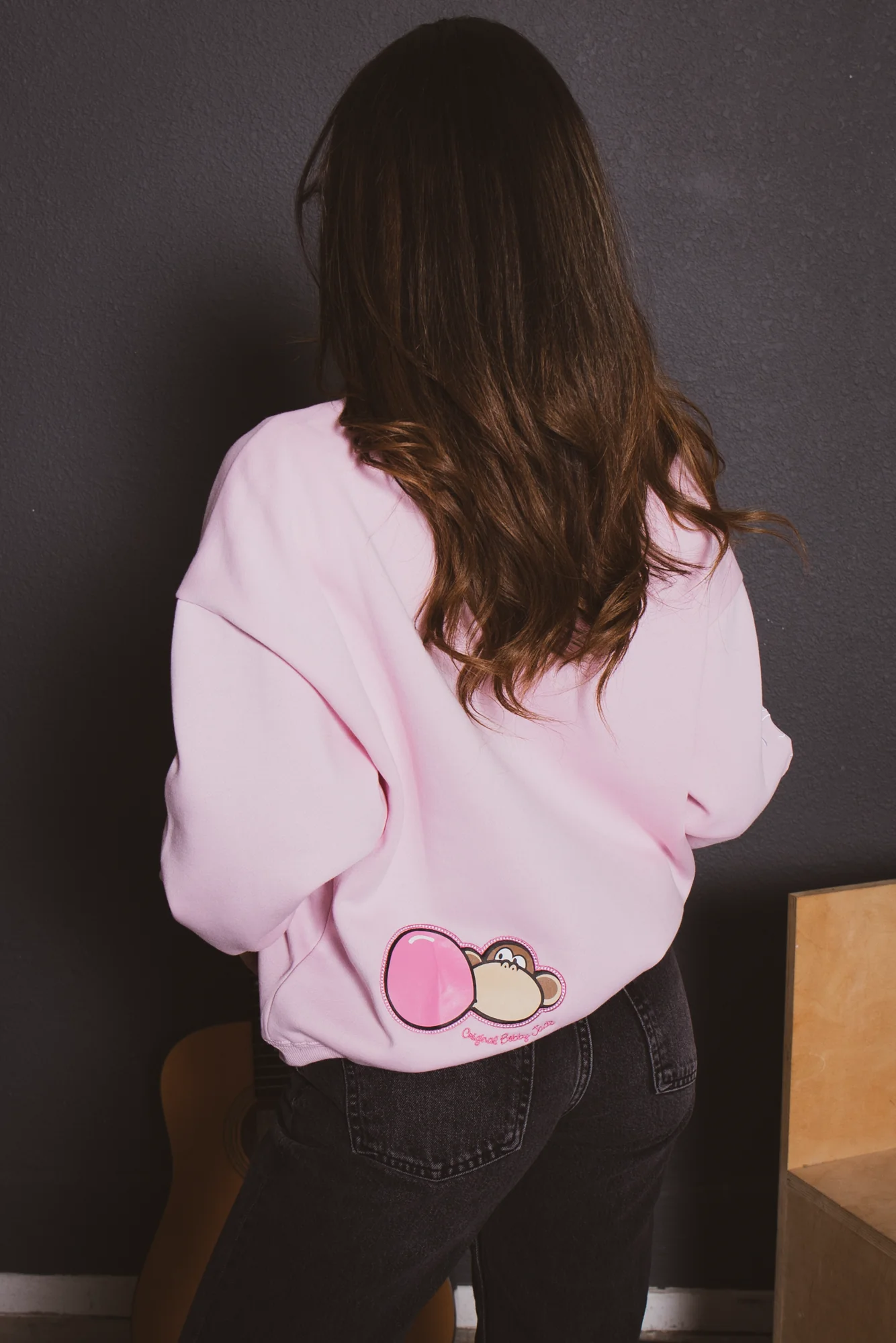 Bubblegum - Bobby Jack Oversized Premium Sweatshirt - Pink - Image 5