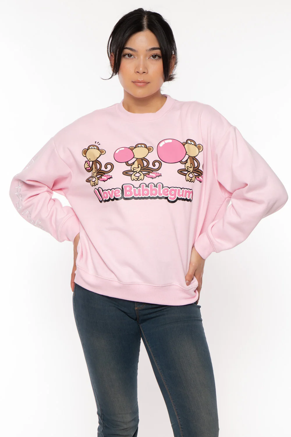 Bubblegum - Bobby Jack Oversized Premium Sweatshirt - Pink - Image 6