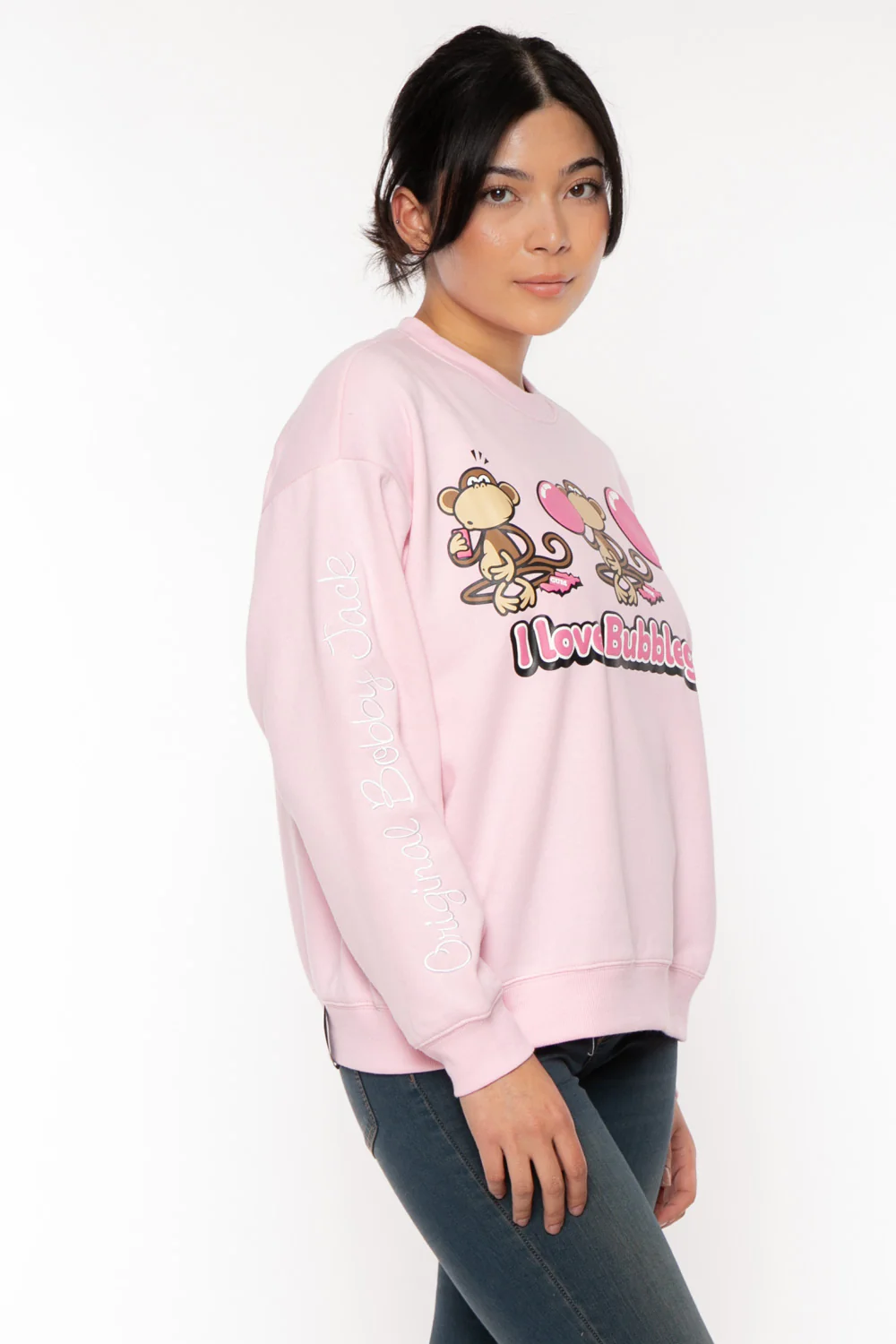 Bubblegum - Bobby Jack Oversized Premium Sweatshirt - Pink - Image 7