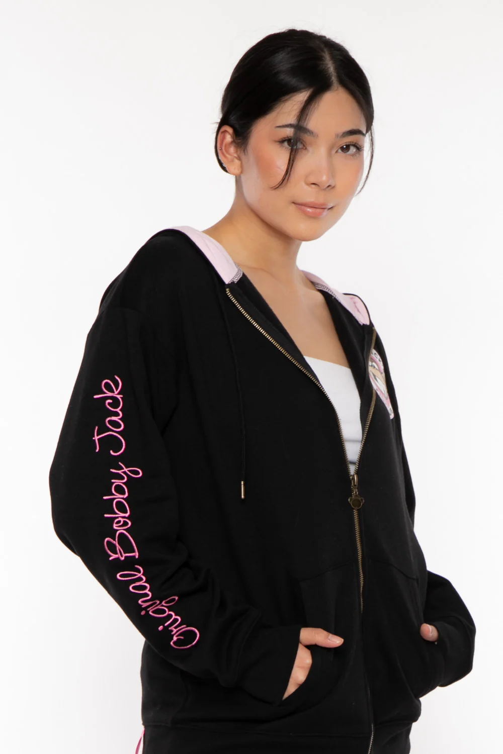 Fight Club - Bobby Jack Oversized Premium Zip Hoodie - Black - Image 12