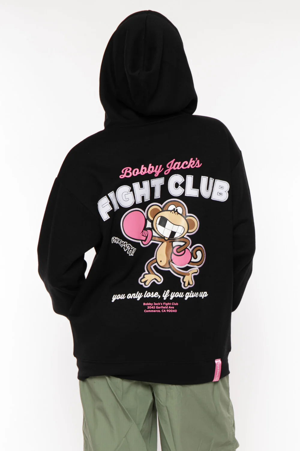 Fight Club - Bobby Jack Oversized Premium Zip Hoodie - Black - Image 9