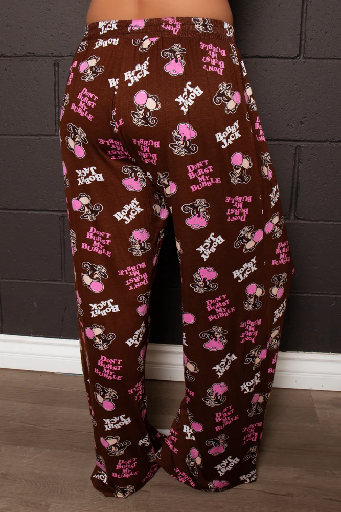 Don't Burst - Bobby Jack Allover Pajama Pants - Brown - Image 3