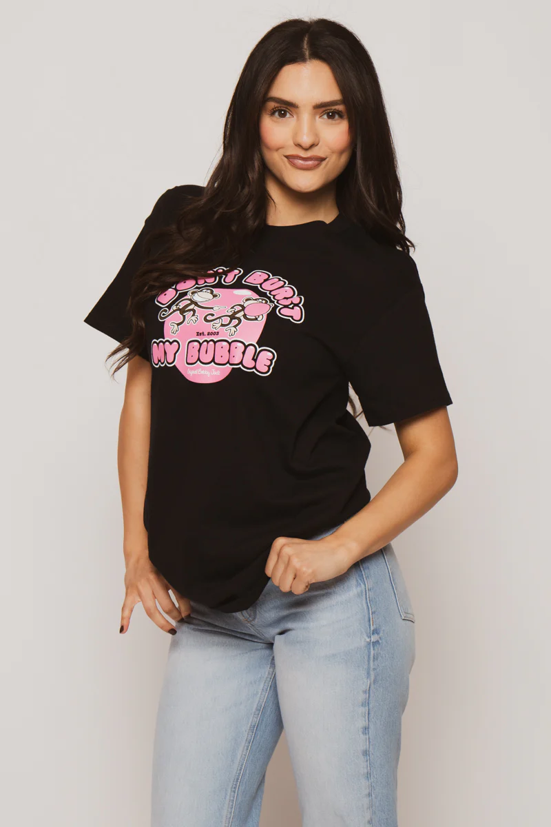 Don't Burst - Bobby Jack Unisex T-Shirt - Black - Image 3