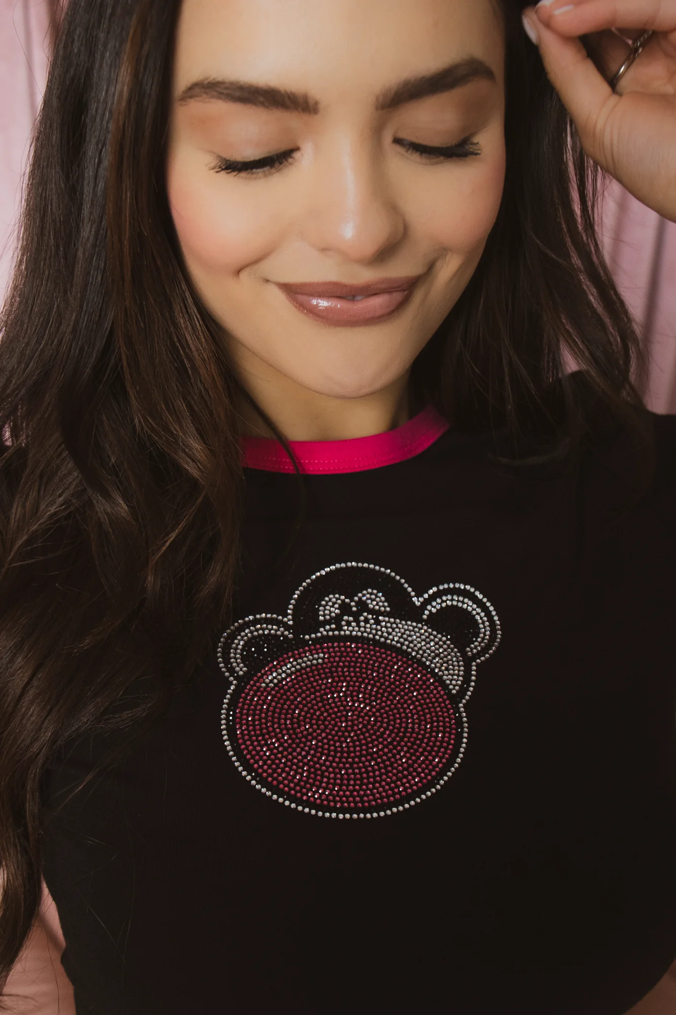 Sparkle Era - Bobby Jack Crop Ringer Top - Black - Image 3