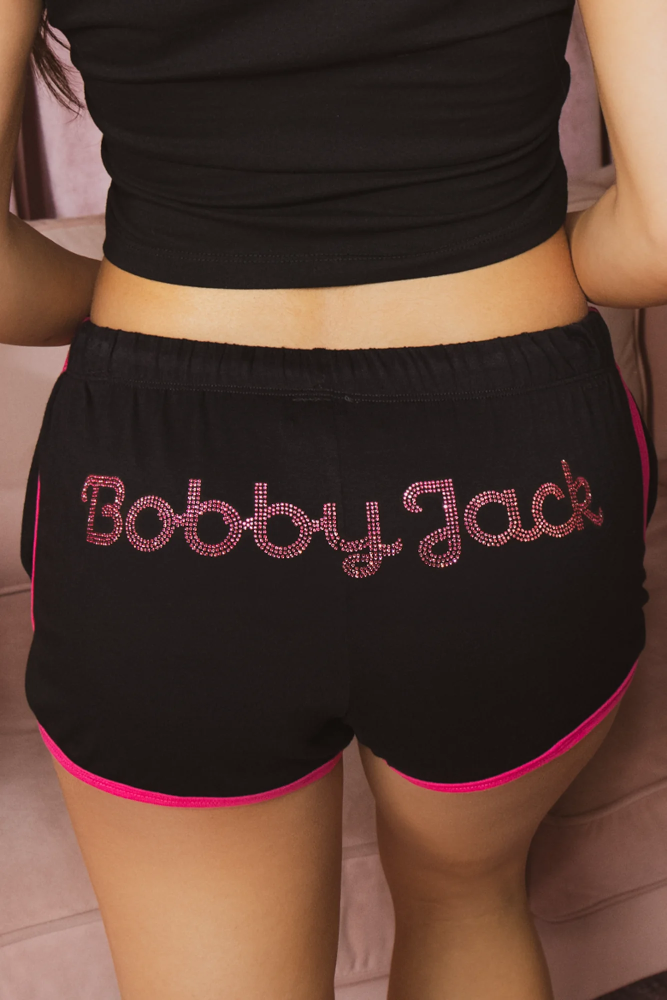 Sparkle Era - Bobby Jack Ringer + Shorts Set - Black - Image 8