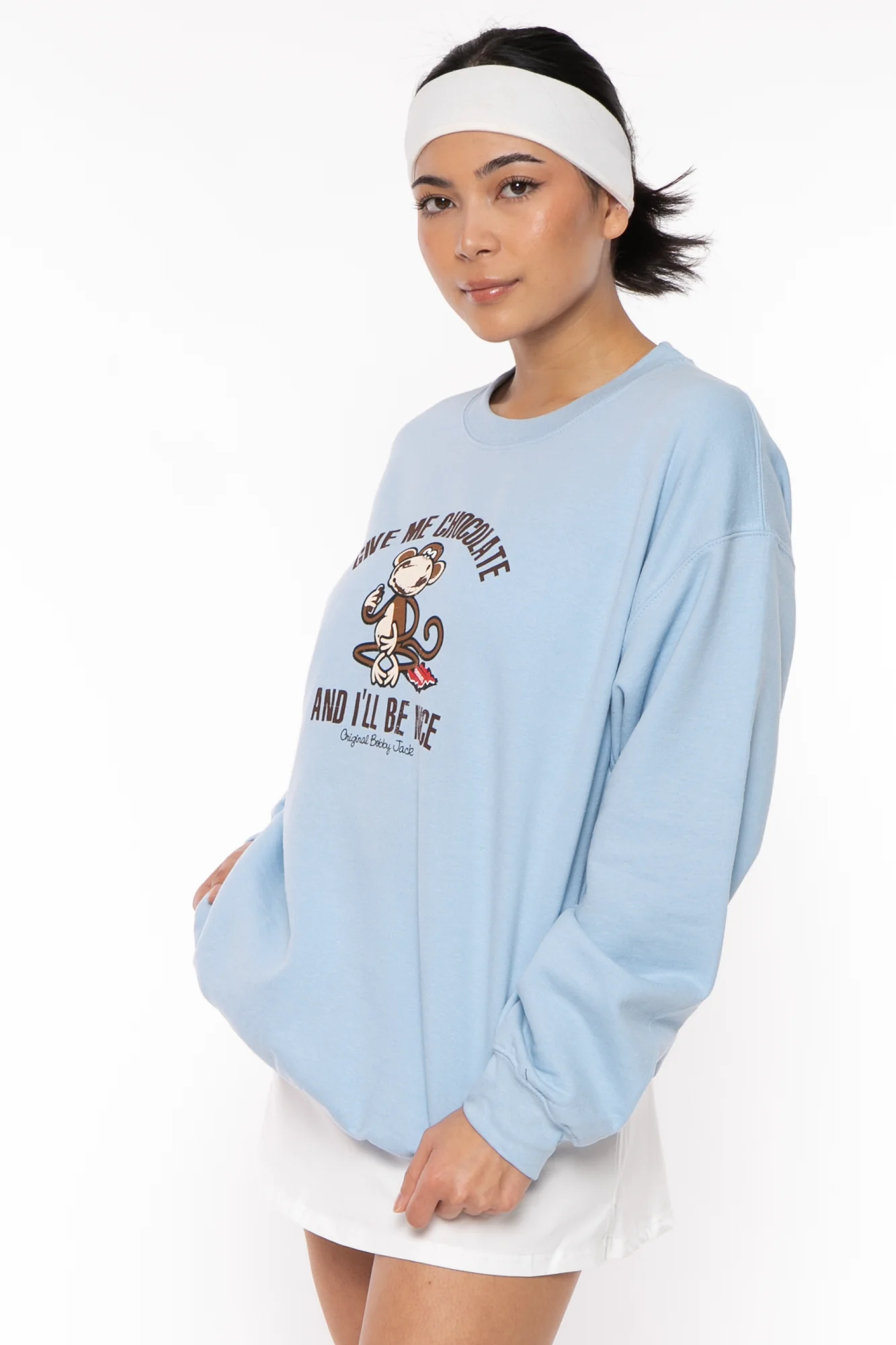 Give Me Chocolate - Bobby Jack Crew Sweatshirt - Blue - Image 3