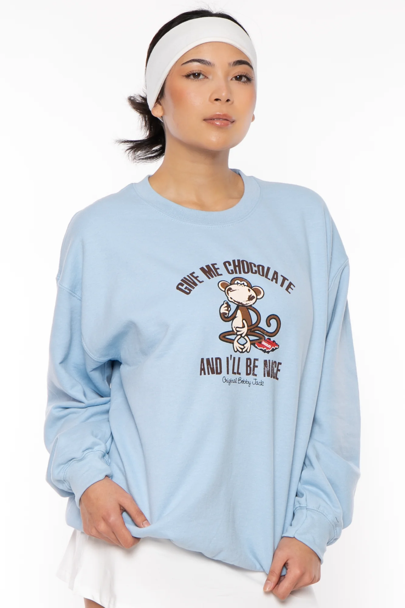 Give Me Chocolate - Bobby Jack Crew Sweatshirt - Blue - Image 4