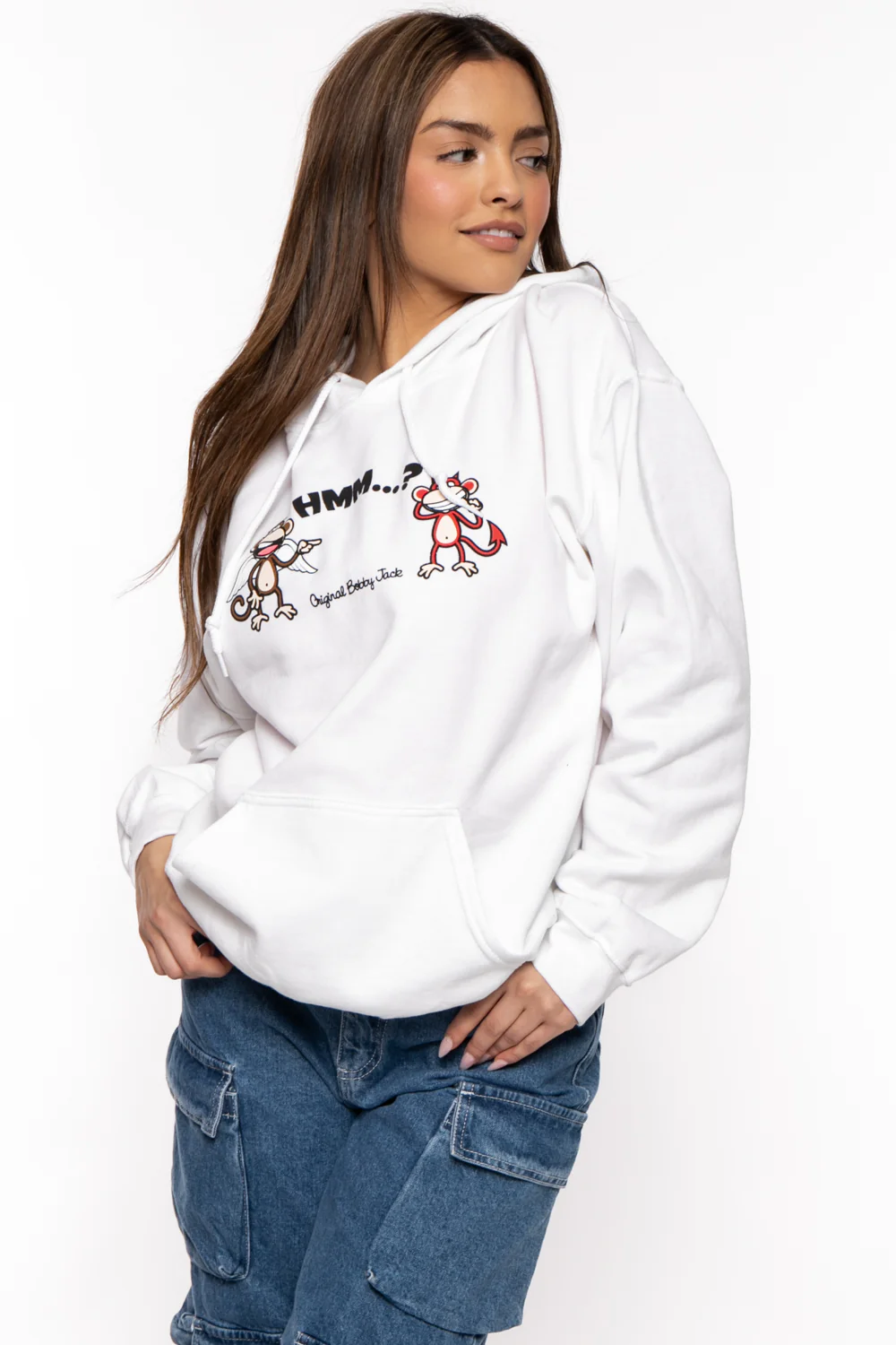 Angel Devil - Bobby Jack Hoodie -White - Image 3
