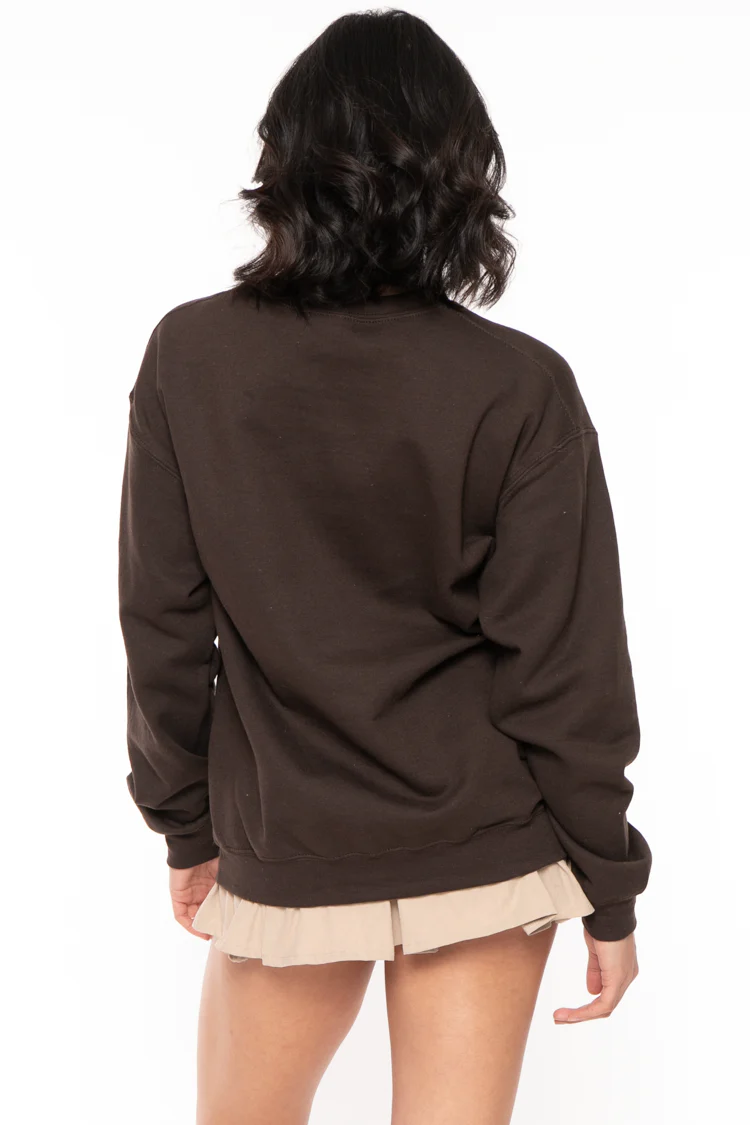 I Love Candy - Bobby Jack Crew Sweatshirt - Brown - Image 6