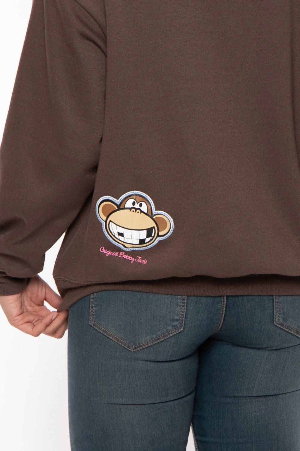 I Love Candy - Bobby Jack Oversized Premium Sweatshirt - Brown - Image 9