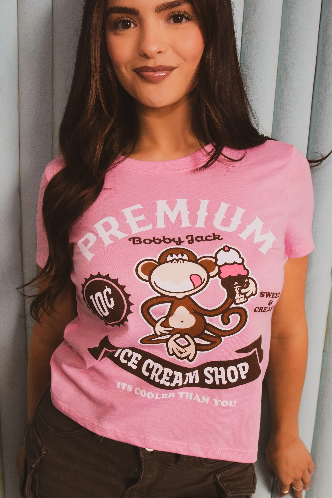Ice Cream- Bobby Jack T-Shirt - Pink - Image 2