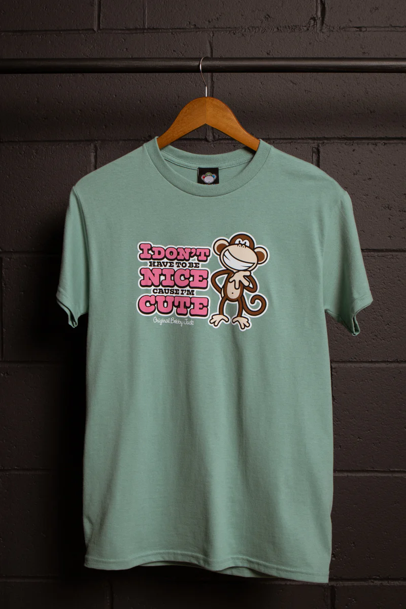 I'm Cute - Bobby Jack Unisex T-Shirt -Aqua - Image 3