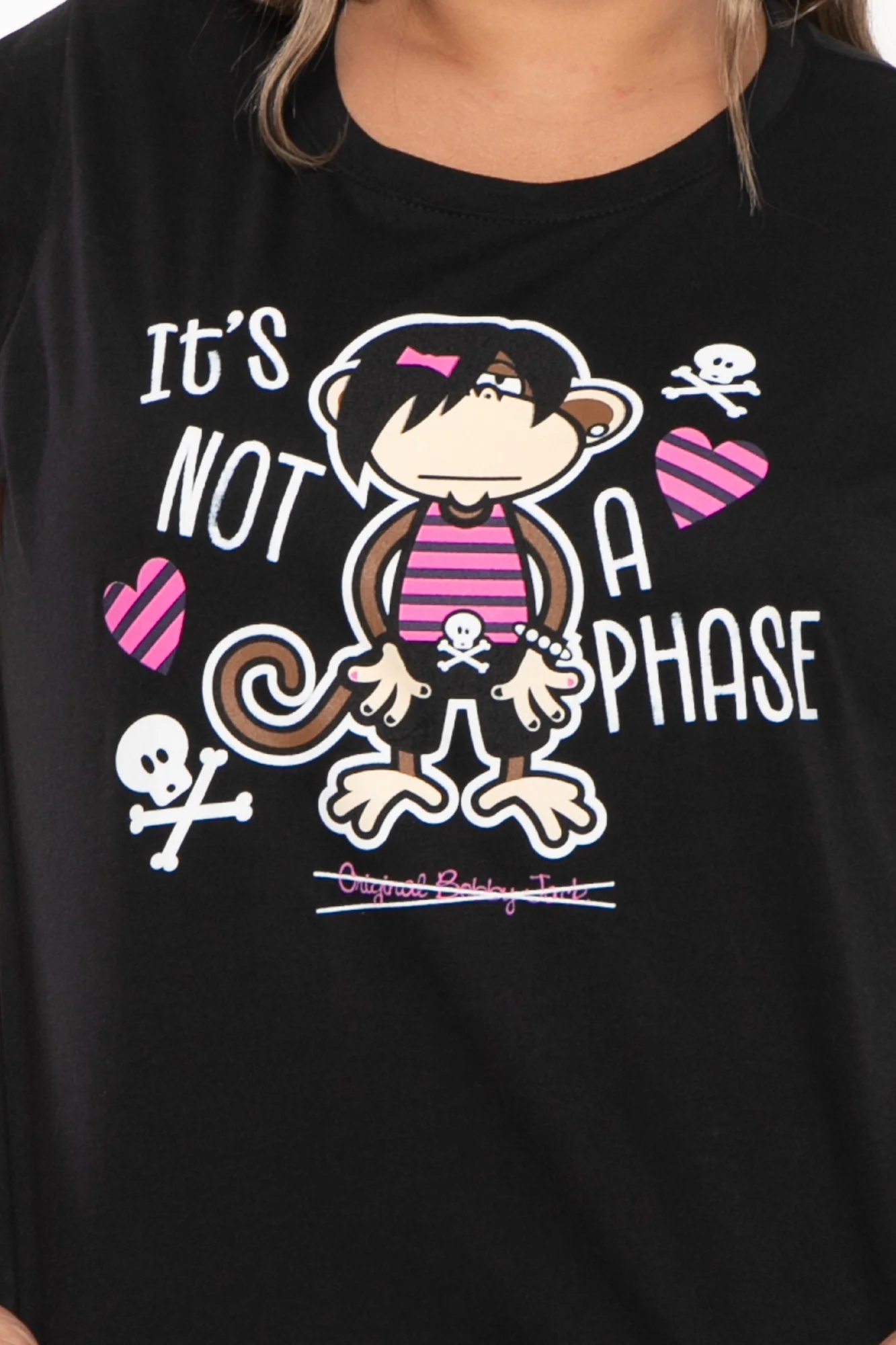 Not A Phase - Bobby Jack Muscle Tee - Black - Image 5