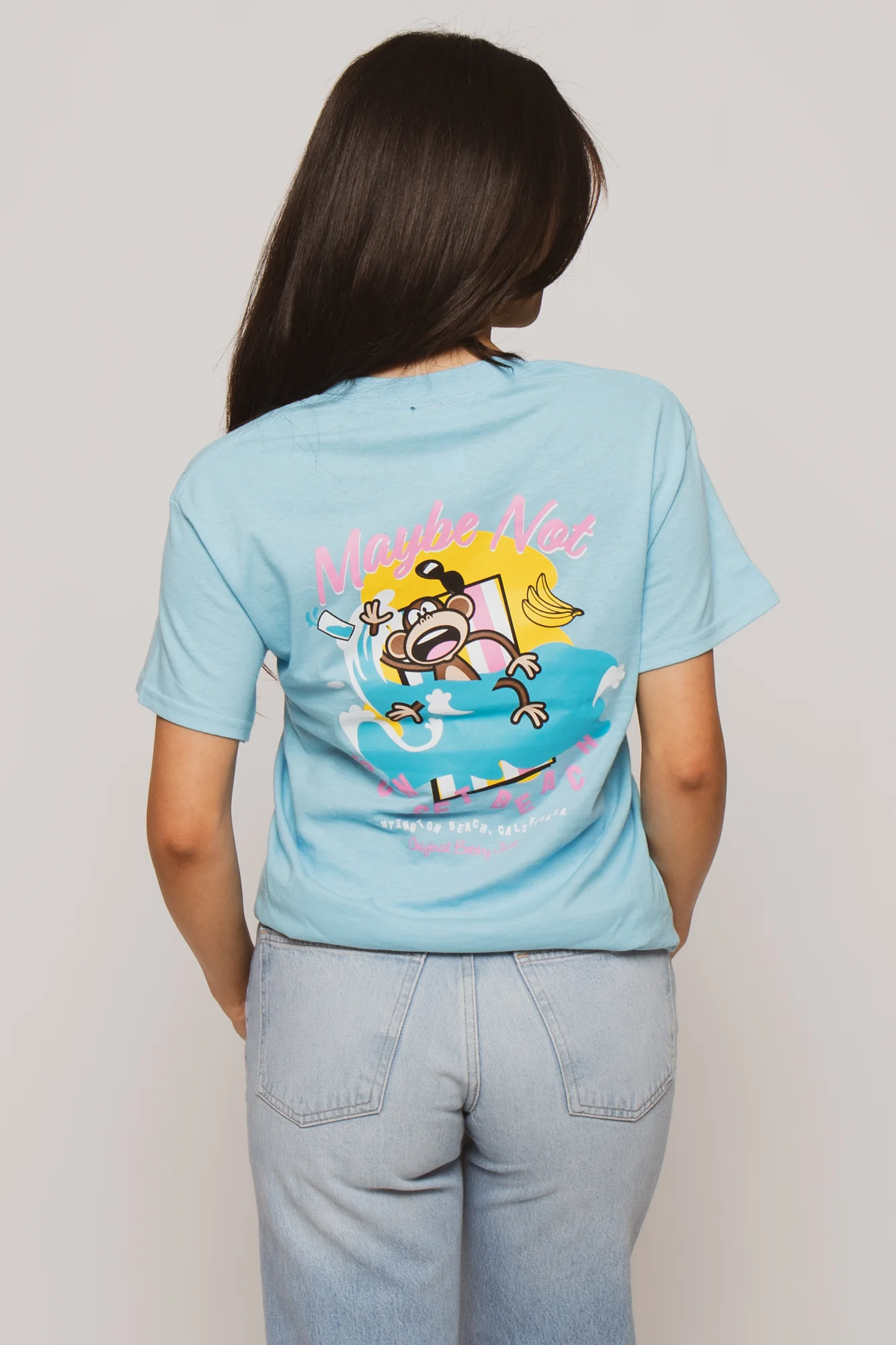 Just Vibin - Bobby Jack Boyfriend Rhinestone T-Shirt -Blue - Image 4