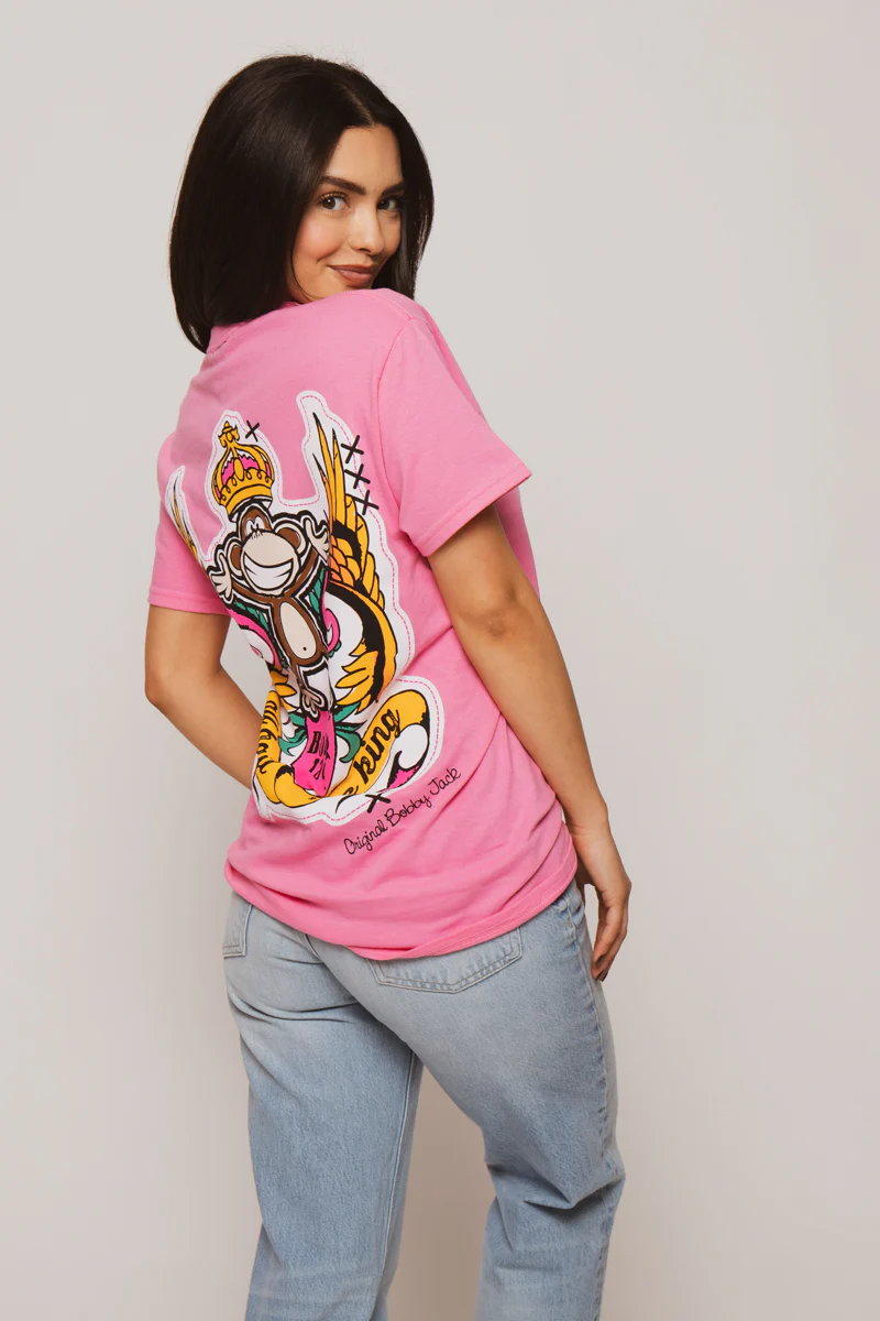 King - Bobby Jack Limited Unisex T-Shirt - Pink - Image 2