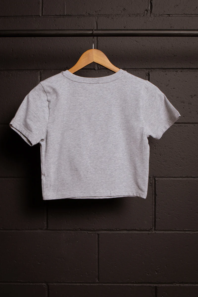 Looking Good- Bobby Jack Baby Tee - Heather Grey - Image 8
