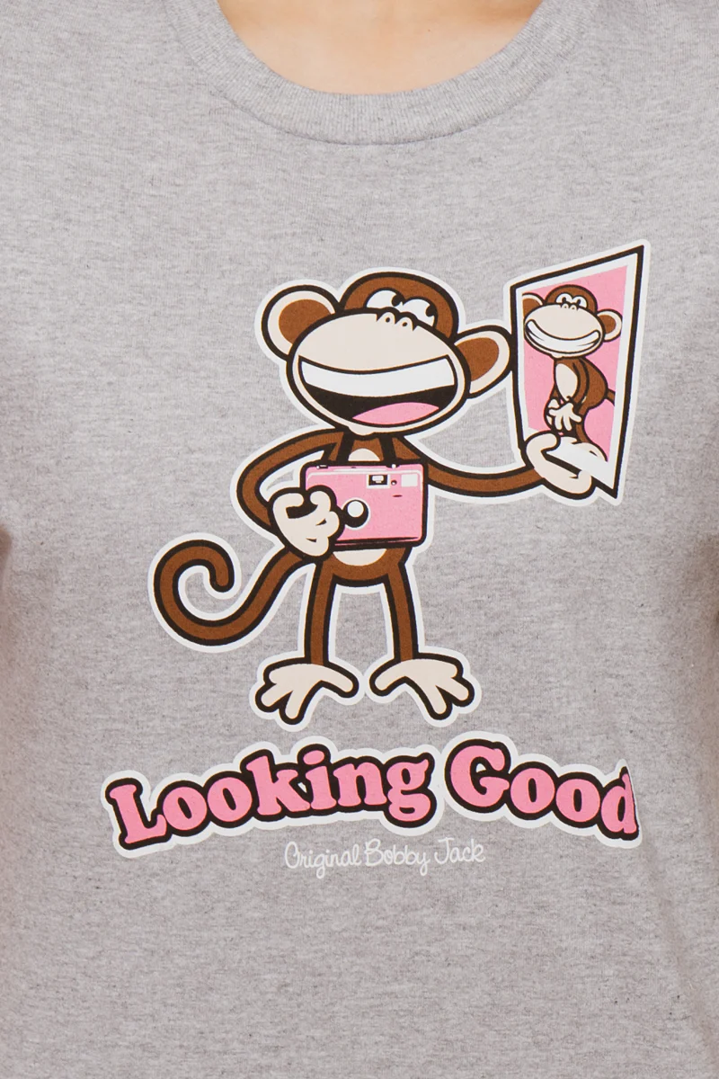 Looking Good - Bobby Jack Unisex T-Shirt - Heather Grey - Image 2
