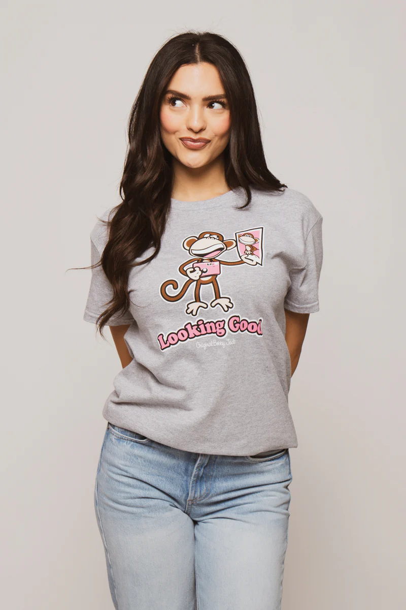 Looking Good - Bobby Jack Unisex T-Shirt - Heather Grey - Image 4