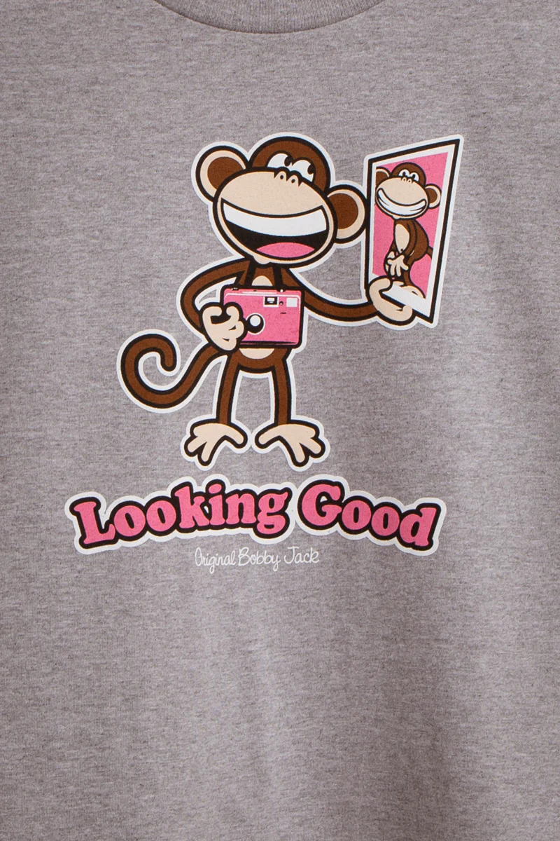 Looking Good - Bobby Jack Unisex T-Shirt - Heather Grey - Image 6