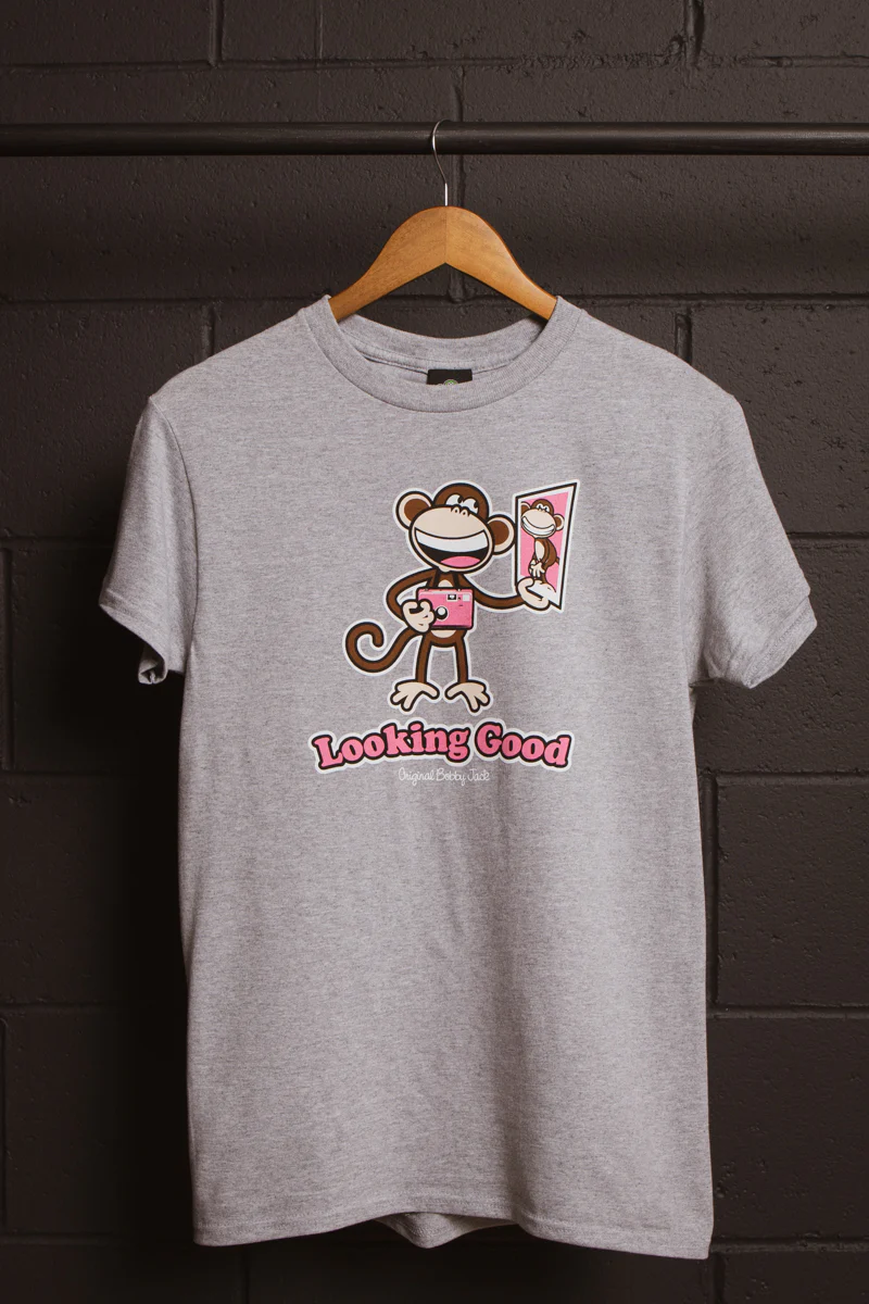 Looking Good - Bobby Jack Unisex T-Shirt - Heather Grey - Image 7