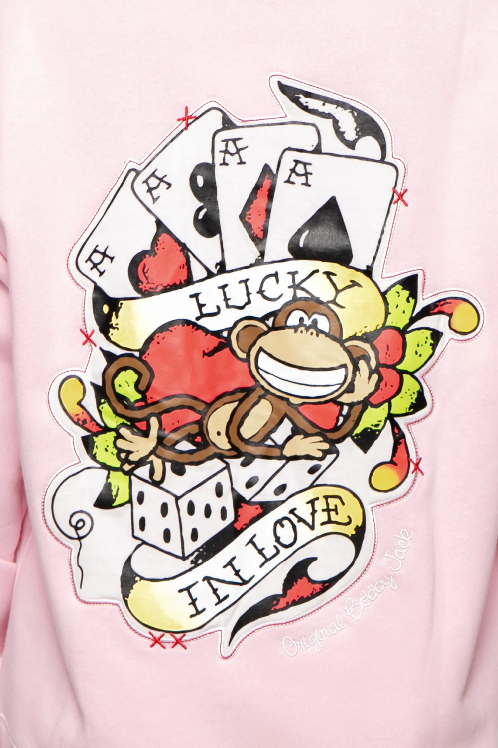 Lucky - Bobby Jack Oversized Premium Zip Hoodie - Pink - Image 10