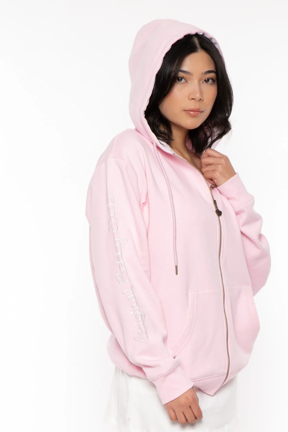 Lucky - Bobby Jack Oversized Premium Zip Hoodie - Pink - Image 11