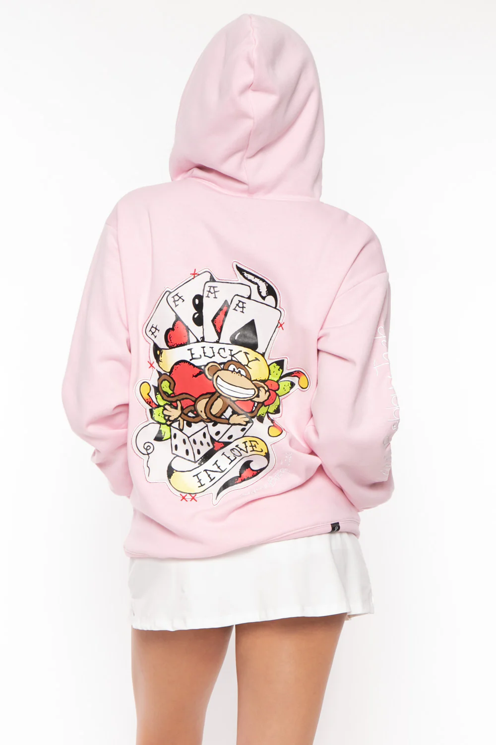 Lucky - Bobby Jack Oversized Premium Zip Hoodie - Pink - Image 8