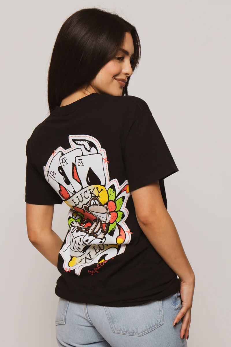 Lucky - Bobby Jack Limited Unisex T-Shirt - Black - Image 2